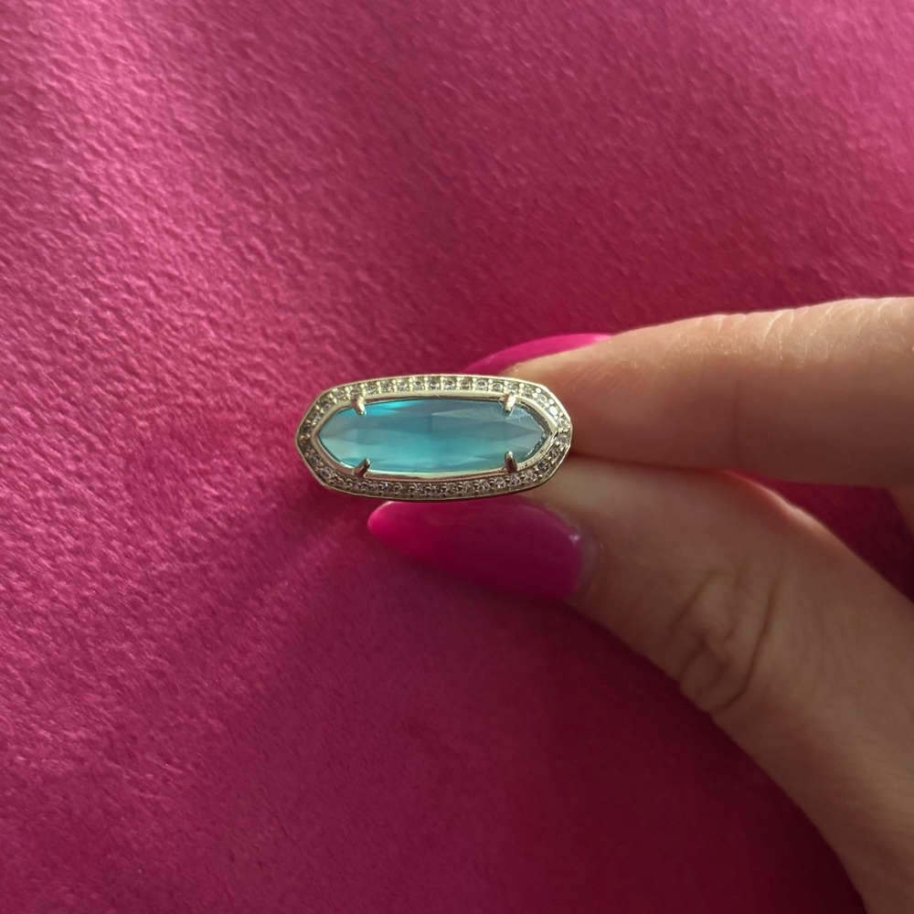 Kendra Scott Arielle Ring in London Blue - size 6